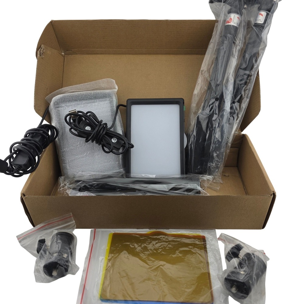 Neewer ZC-10S 2-Piece USB Desktop LED Light Kit Dimmable Tripods Filters